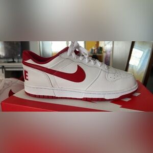 Nike Red and White Athletic Shoes